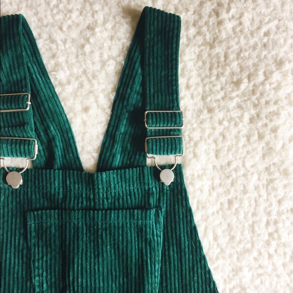 Forever 21 Jade Green Overall Jumper Dress - Picture 3 of 8
